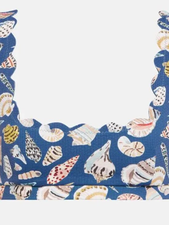 MARYSIA Marine Seashell Print Top Blue